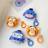 airpods pro case cute Tigger &amp; Eeyore silicone airpods case Tigger&amp;Eeyore