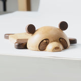 cup mat wooden panda shape