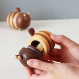 toothpick holder wooden bee