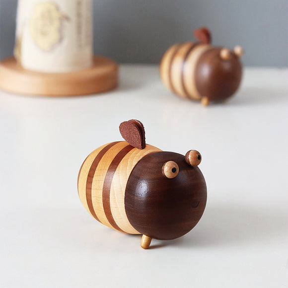 toothpick holder wooden bee