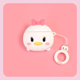 airpodspro case cute Donald Daisy Pooh Piglet Disney silicone airpods case pink white yellow