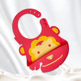 Baby Bib Waterproof Silicone Apron Animal Pattern Meal Baby Gift