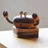 cup mat wooden crab shape