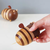 toothpick holder wooden bee