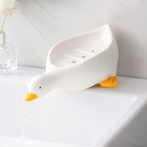 soap dish drainer ceramic duck