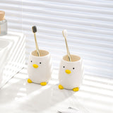 toothpaste cup ceramic duck