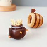 toothpick holder wooden bee