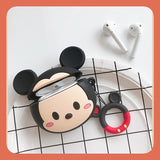 airpodspro case cute Mickey/Minnie Mouse Disney silicone airpods case black