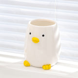 toothpaste cup ceramic duck