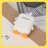 airpodspro case cute chicken silicone airpods case white black