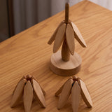 cup mat wooden tree shape