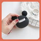 airpodspro case cute Mickey/Minnie Mouse Disney silicone airpods case black