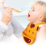 Baby Bib Waterproof Silicone Apron Animal Pattern Meal Baby Gift