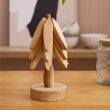 cup mat wooden tree shape