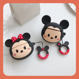 airpodspro case cute Mickey/Minnie Mouse Disney silicone airpods case black