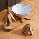 cup mat wooden tree shape