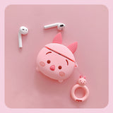 airpodspro case cute Donald Daisy Pooh Piglet Disney silicone airpods case pink white yellow