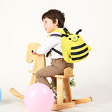 Children's backpack with lost string, loss prevention, honey, stretchable, yellow, pink