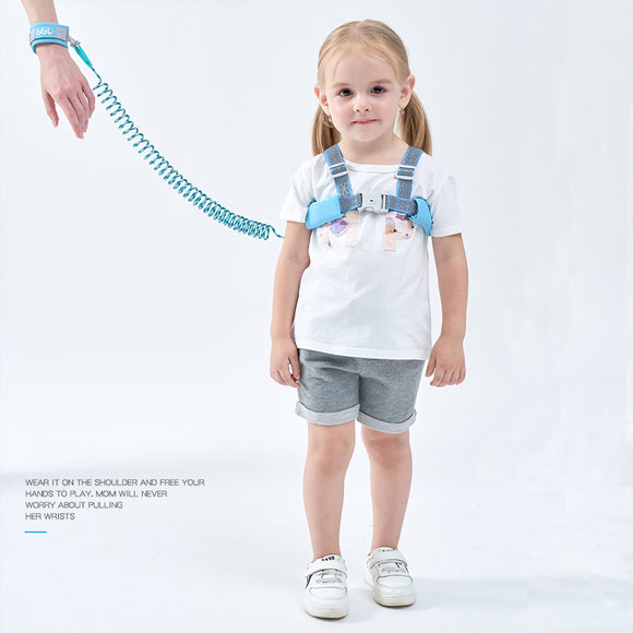 Child Loss Prevention Belt Lost Child Prevention String with Lead Elastic Blue Pink Green