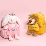 Lost Child Prevention Backpack Harness Lead Lightweight School Bag Lion Rabbit Pink Yellow