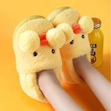 Cute Room Shoes Duck Design Fluffy Slippers Cold Protection