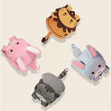 Children's Backpack with Lost String, Anti-lost, Lion, Cat, Rabbit, Stretchable, Yellow Blue Gray Pink