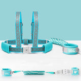 Child Loss Prevention Belt Lost Child Prevention String with Lead Elastic Blue Pink Green