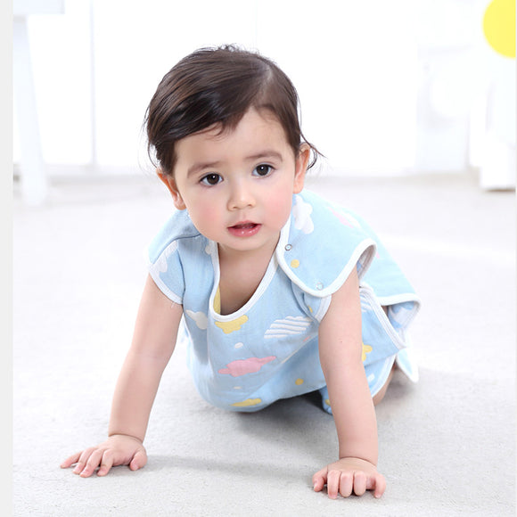 Baby Clothes All-in-One Thermal Sleeping Bag Sleeveless Sleepwear Baby Room Wear 6 Colors