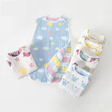 Baby Clothes All-in-One Thermal Sleeping Bag Sleeveless Sleepwear Baby Room Wear 6 Colors