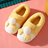 Cute Room Shoes, Fluffy Indoor Cold Slippers, Light