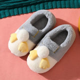 Cute Room Shoes, Fluffy Indoor Cold Slippers, Light