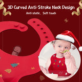 [Set of 2] Cute Baby Bib, Waterproof Silicone, Children's Apron, For Space Meals, Baby Gifts